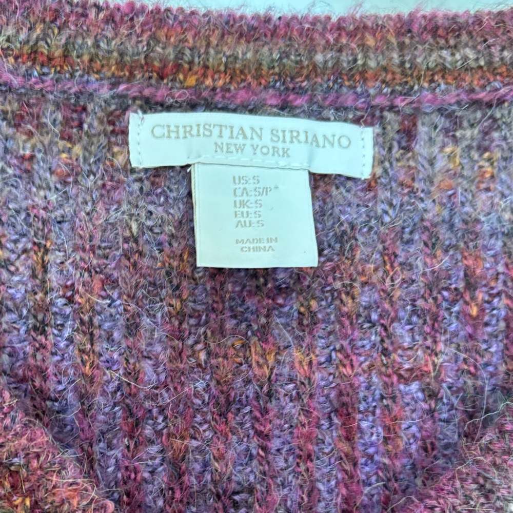 Christian Siriano Multicolor V-Neck Sweater - Picture 4 of 6